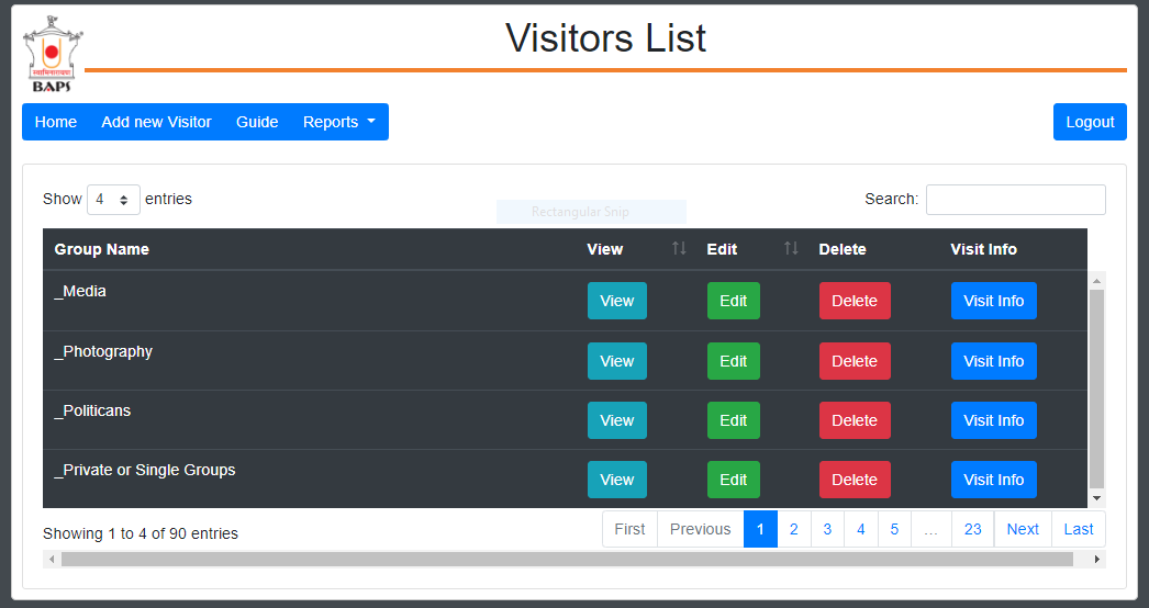 Visitor Management System